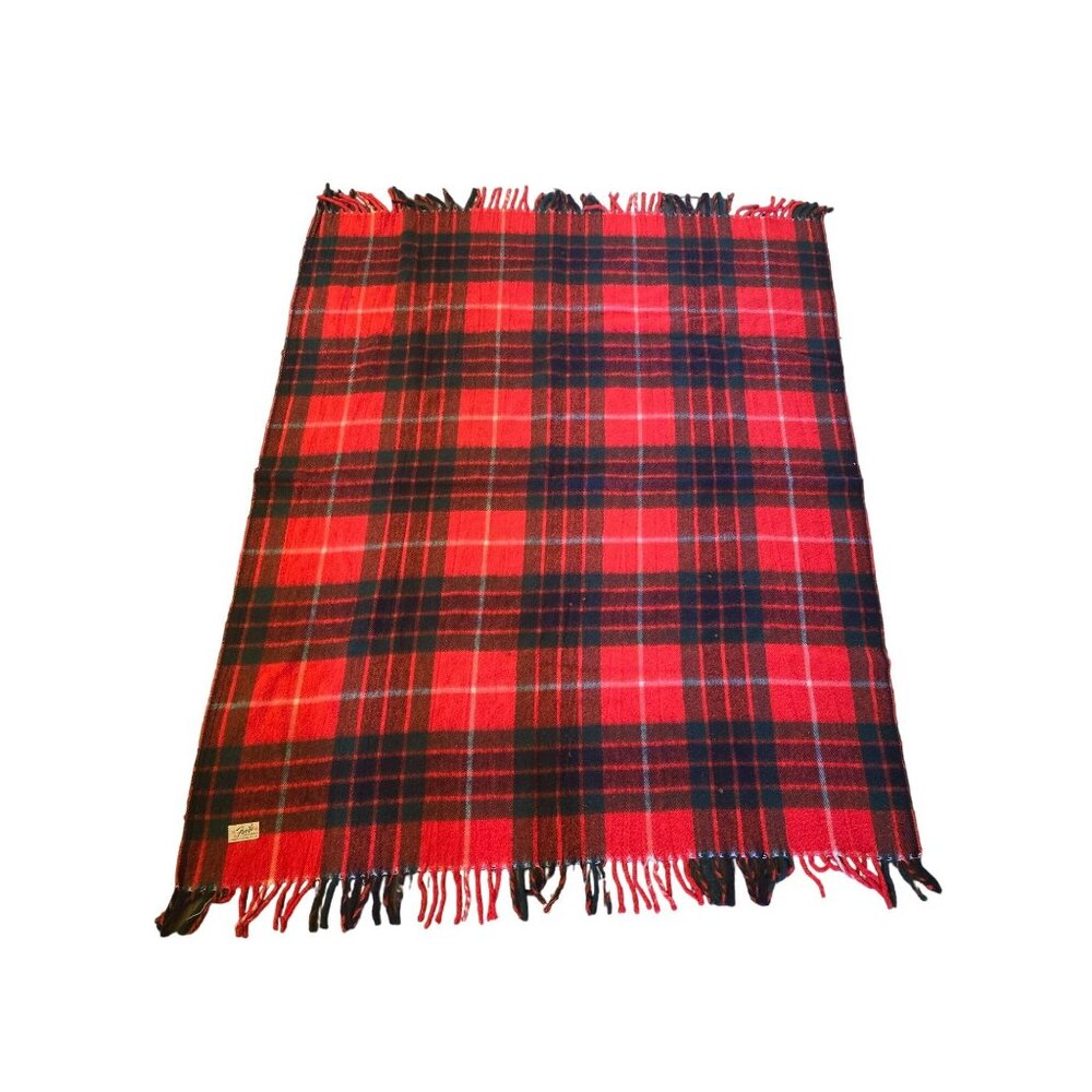 Faribo Fluff-Loomed Plaid Blanket By Faribault Woolen‎ Mill Co.